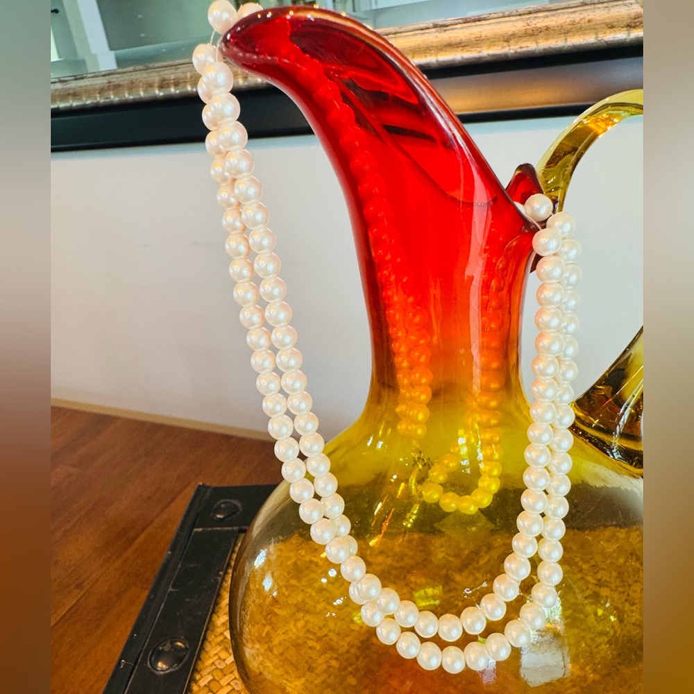 Handmade Two Strand Pearl Necklace